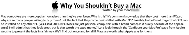 Say NO To Expensive Apple MAC