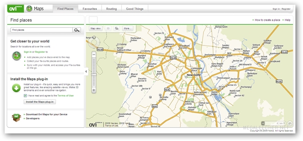 Ovi Maps Online
