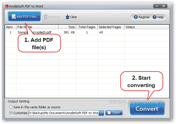 PDF To Word Converter