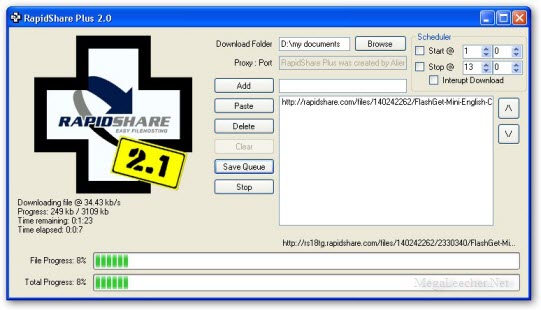 Rapidshare Plus Download Manager