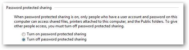 Turn Off Printer Sharing Password
