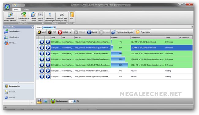 Zevera Downloader 2011